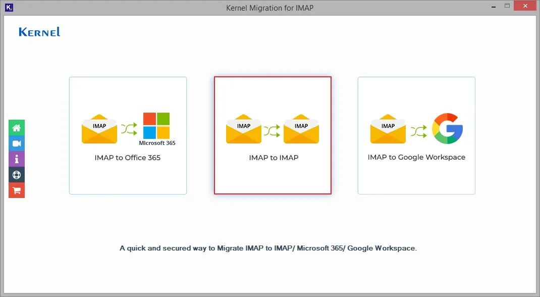click IMAP to IMAP option