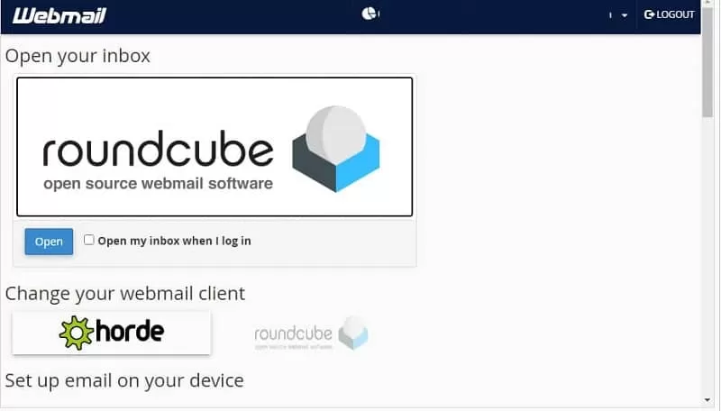 Horde Webmail client