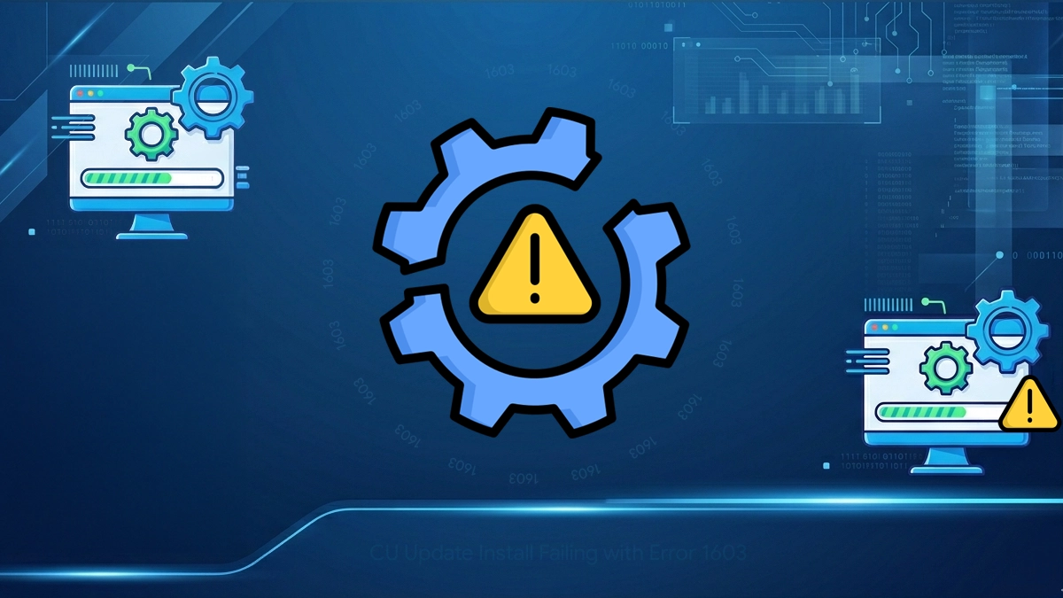 CU Update Install Failing with Error 1603: Troubleshoot Easily