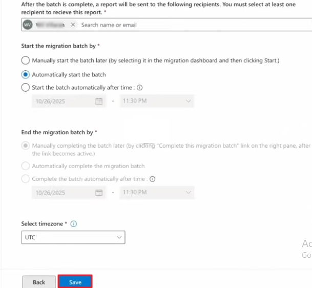 Schedule Migration