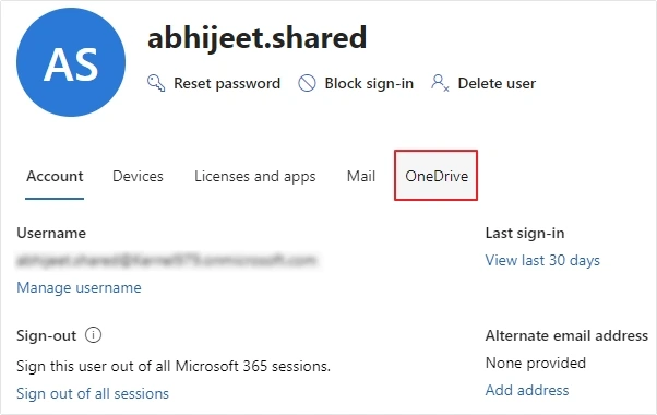 click on onedrive