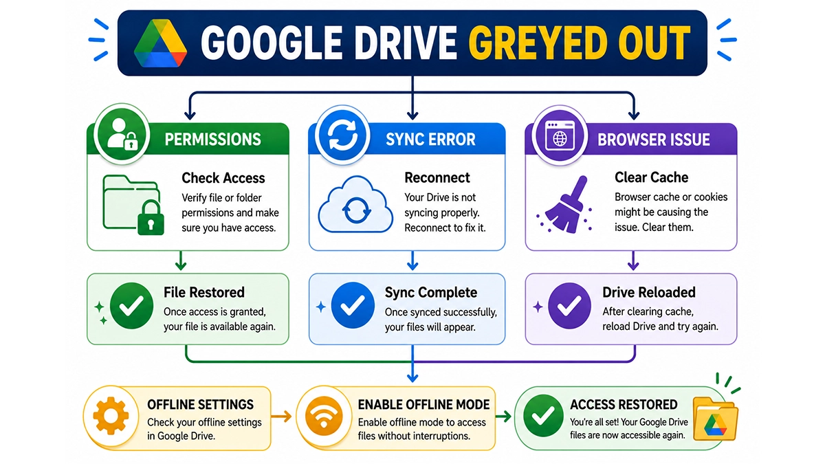 google drive files greyed out