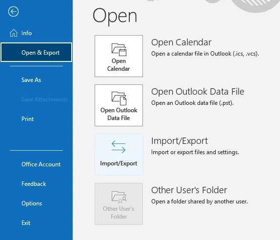 Launch Outlook and go to File
