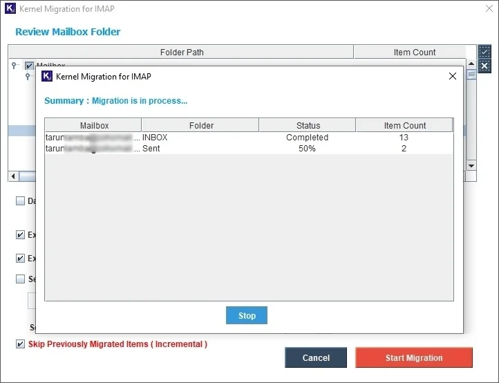 Migration started