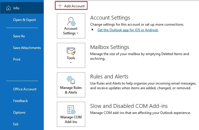 Add Fastmail account