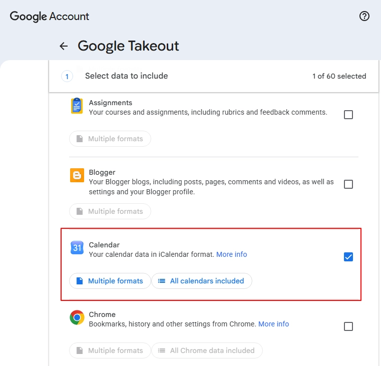 Check Google Calendar