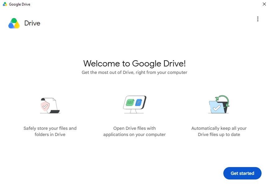 Click on Get started