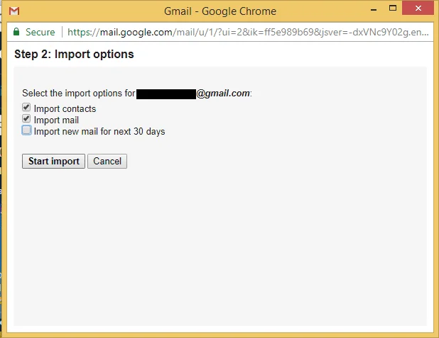 Start Import