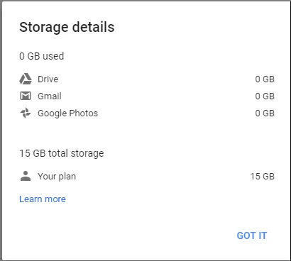 Drive storage page