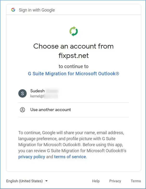 Enter the password to see the associated account name