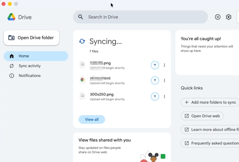 folder Sync started