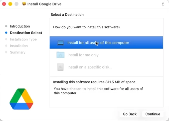 Download the Google Drive for Desktop app for macOS