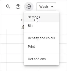 Access Calenders and go to Settings