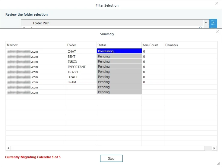 Start Migration Process