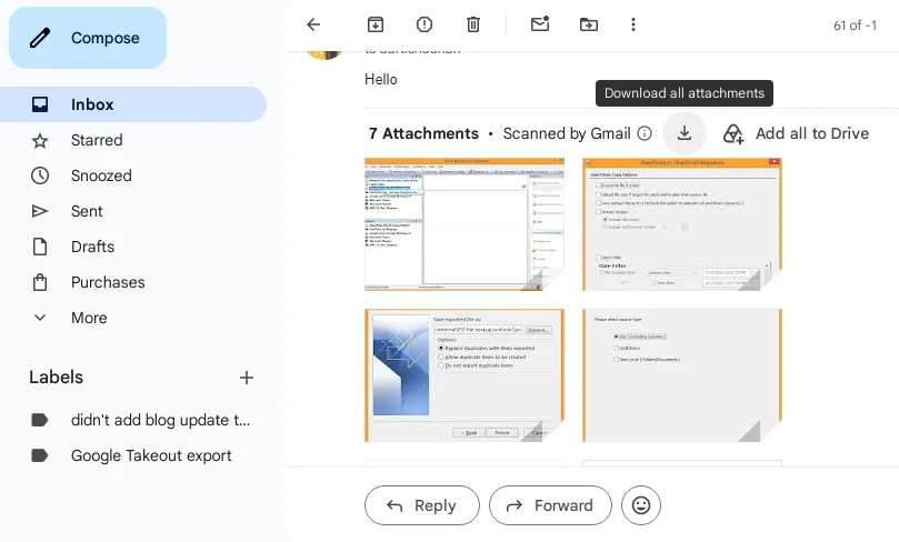 Download all attachments