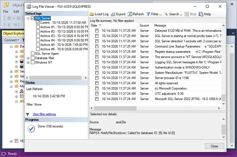 Identify the related errors