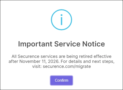 Securence is retiring