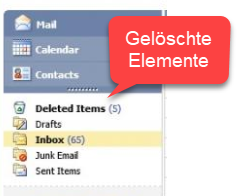 Die Exchange-EDB-Datei mit OWA