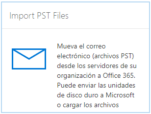 Seleccionamos ‘Import PST Files’