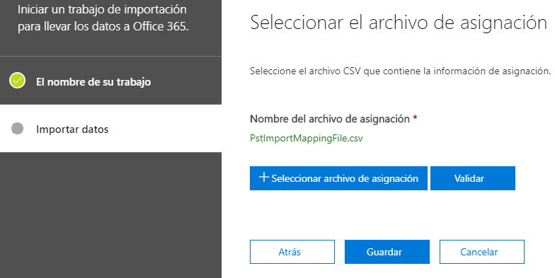 Seleccionamos el archivo CSV