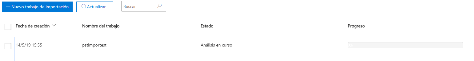 Tras guardar el trabajo Office 365