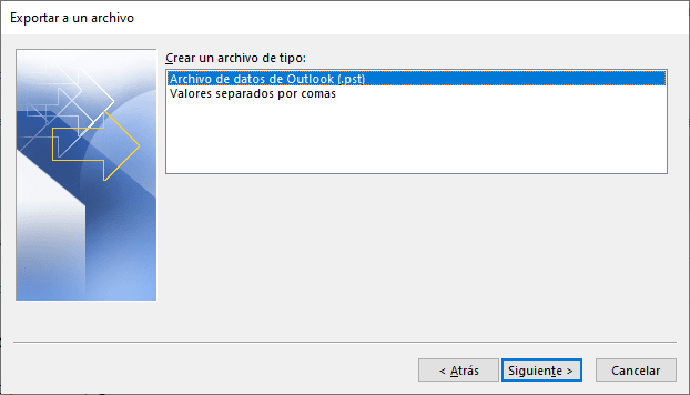 Archivo de datos de Outlook