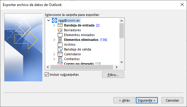 Incluir subcarpetas