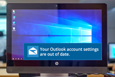 How to fix the Outlook account settings out of date issue?