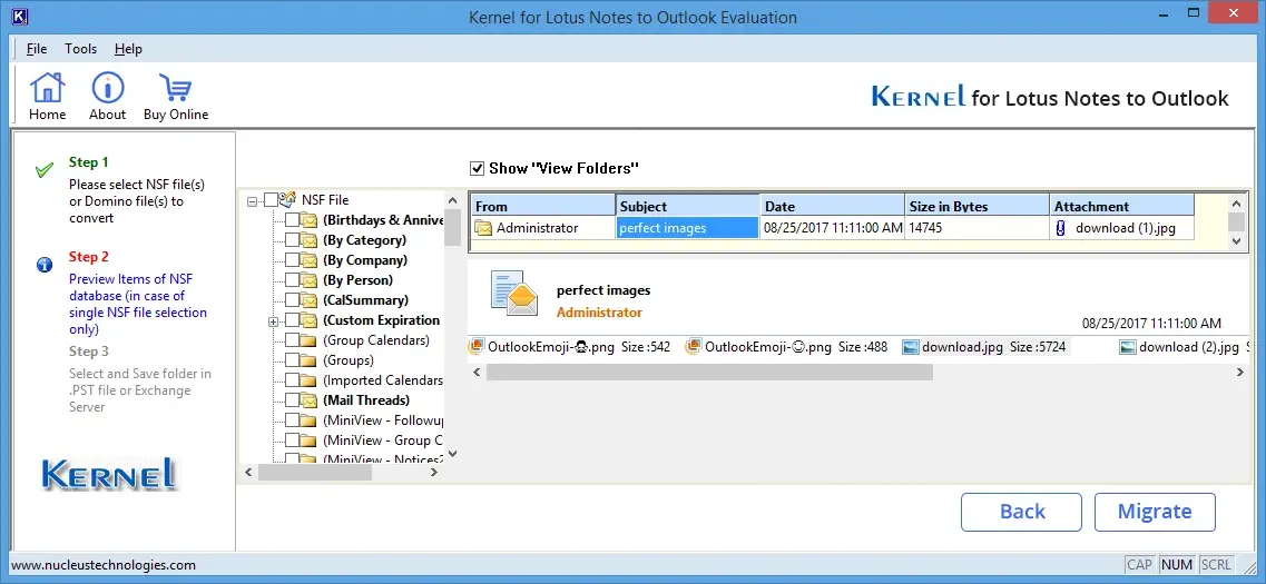 Selecting Multiple NSF files to add to the tool