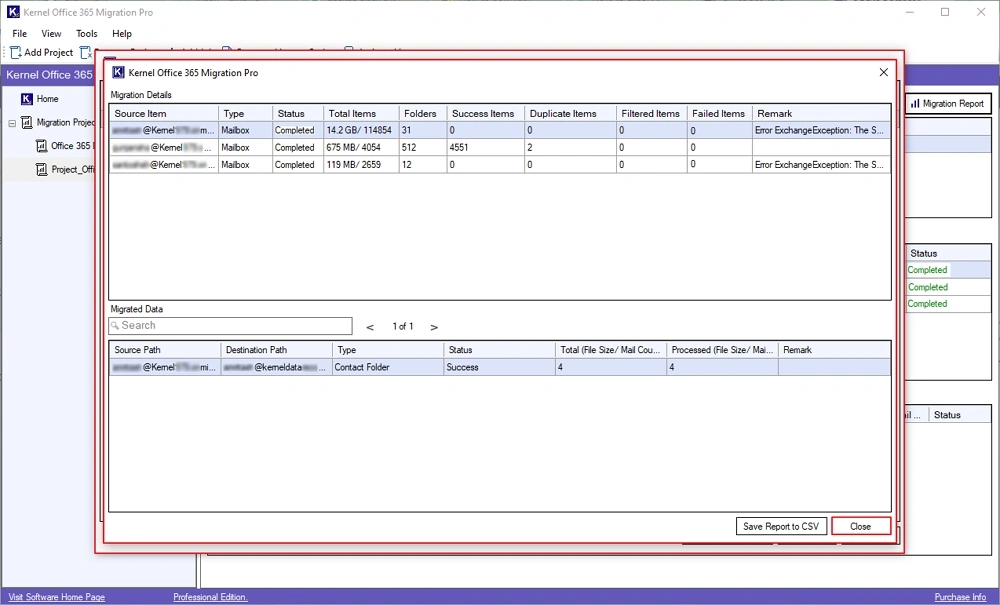 end migration proces