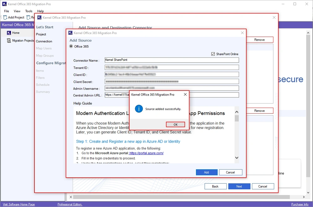 source added successfully