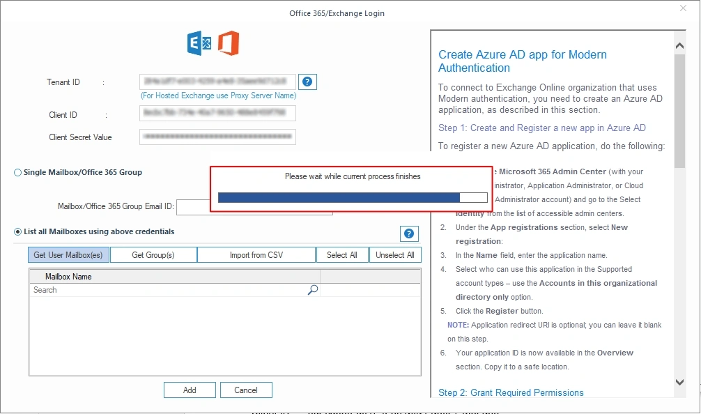 start retrieving all the destination users