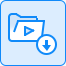 Saves recovered file to desired location