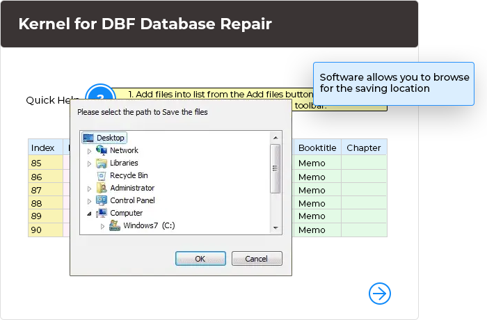 In the final step, the software allows you to browse for the saving location and save restored data respectively
