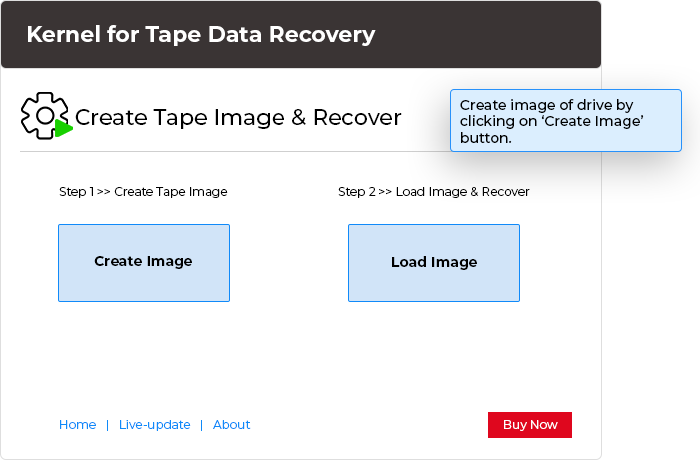 In this step, to recover the data, you create image of drive by clicking on ‘Create Image’ button.