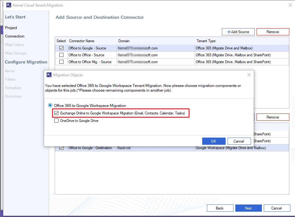 Exchange Online to Google Workspace Migration