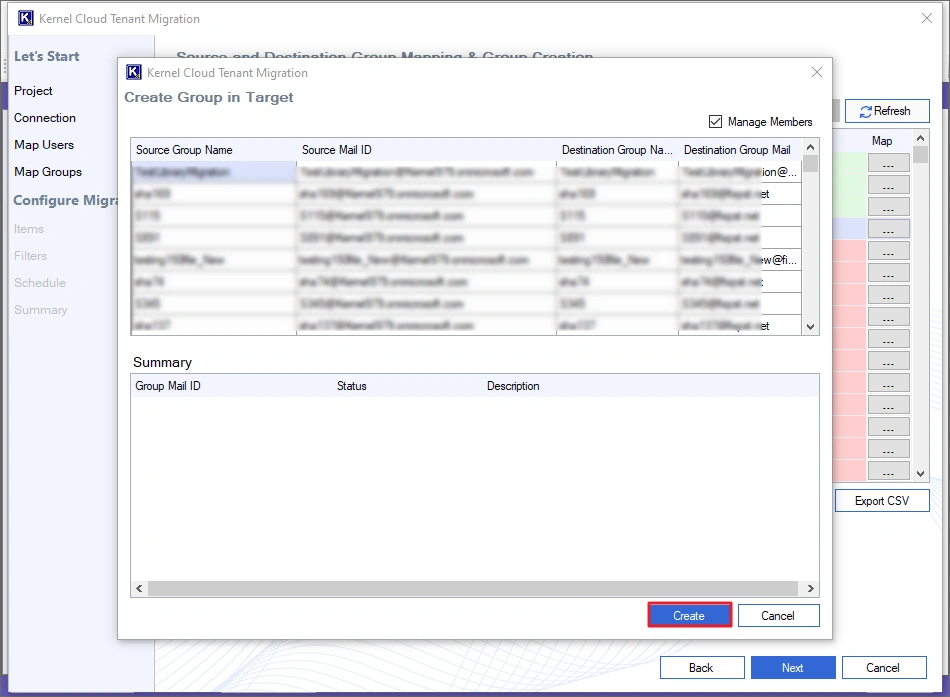 migrate all the Group members