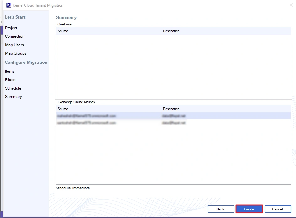 modify the migration settings