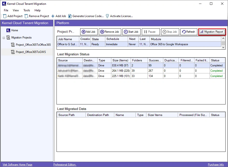 location to save the file