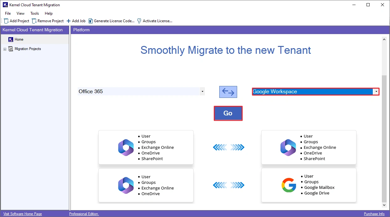 Office 365 to Google Workspace