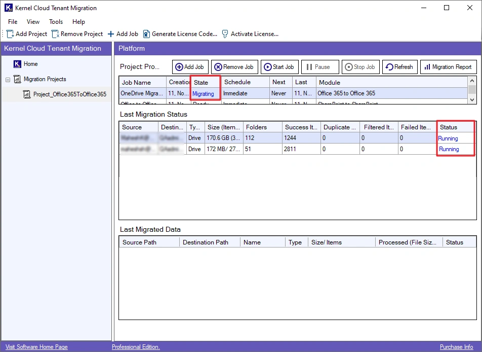migration is successful