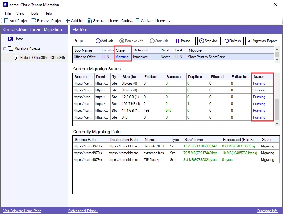 Temporarily pause the job