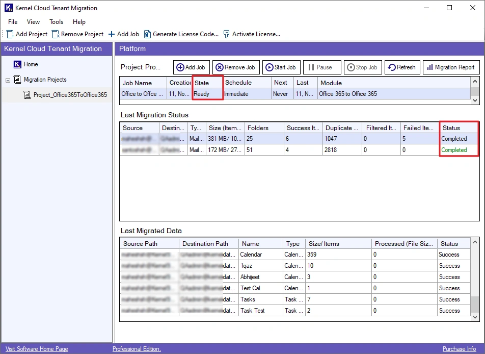 control the ongoing job
