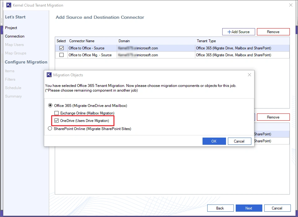 OneDrive Users Drive Migration