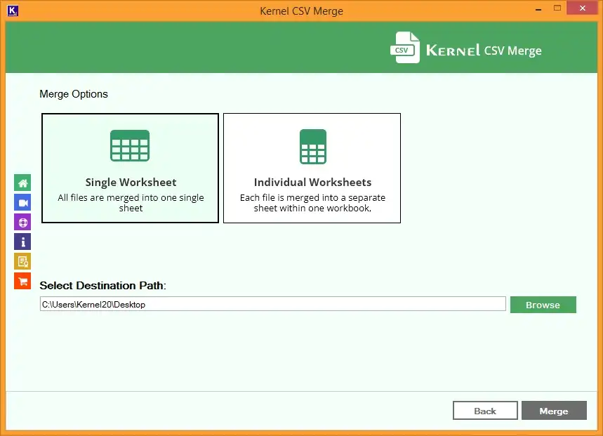 Start csv merge
