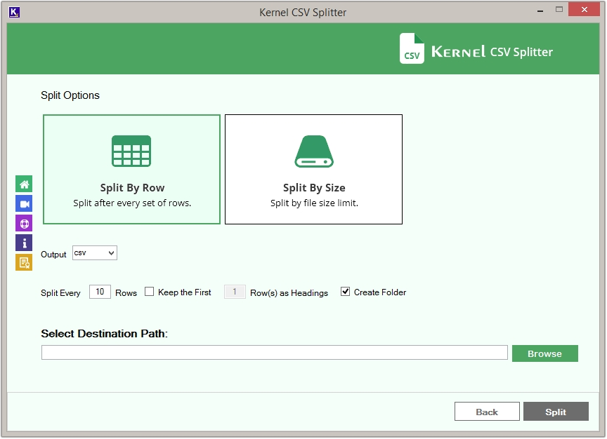 Kernel CSV Splitter Tool