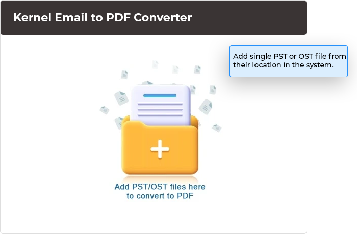 Add the single PST/OST file from the system