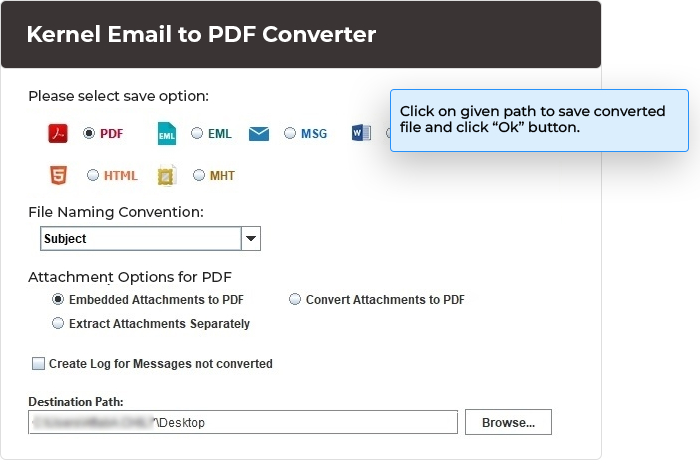 Select the output format to complete the conversion.