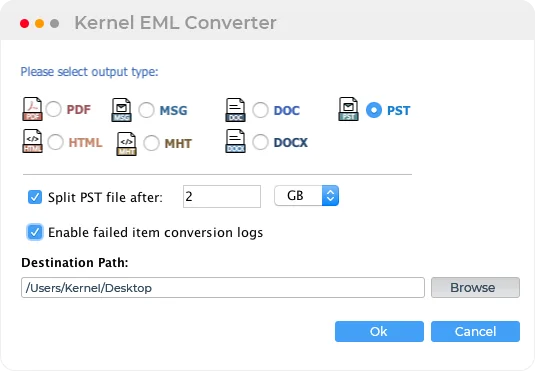 Select Output option.