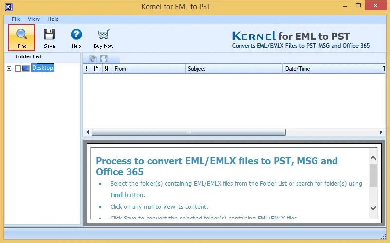 Download Kernel EML to PST